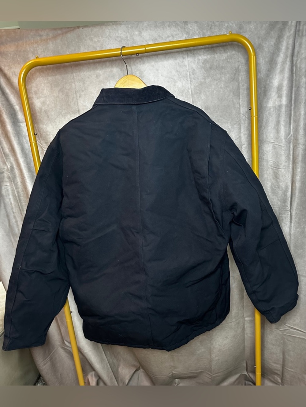 Carhartt Quilted Lined Work Jacket Black Heavy Duty XL - Picture 5 of 5